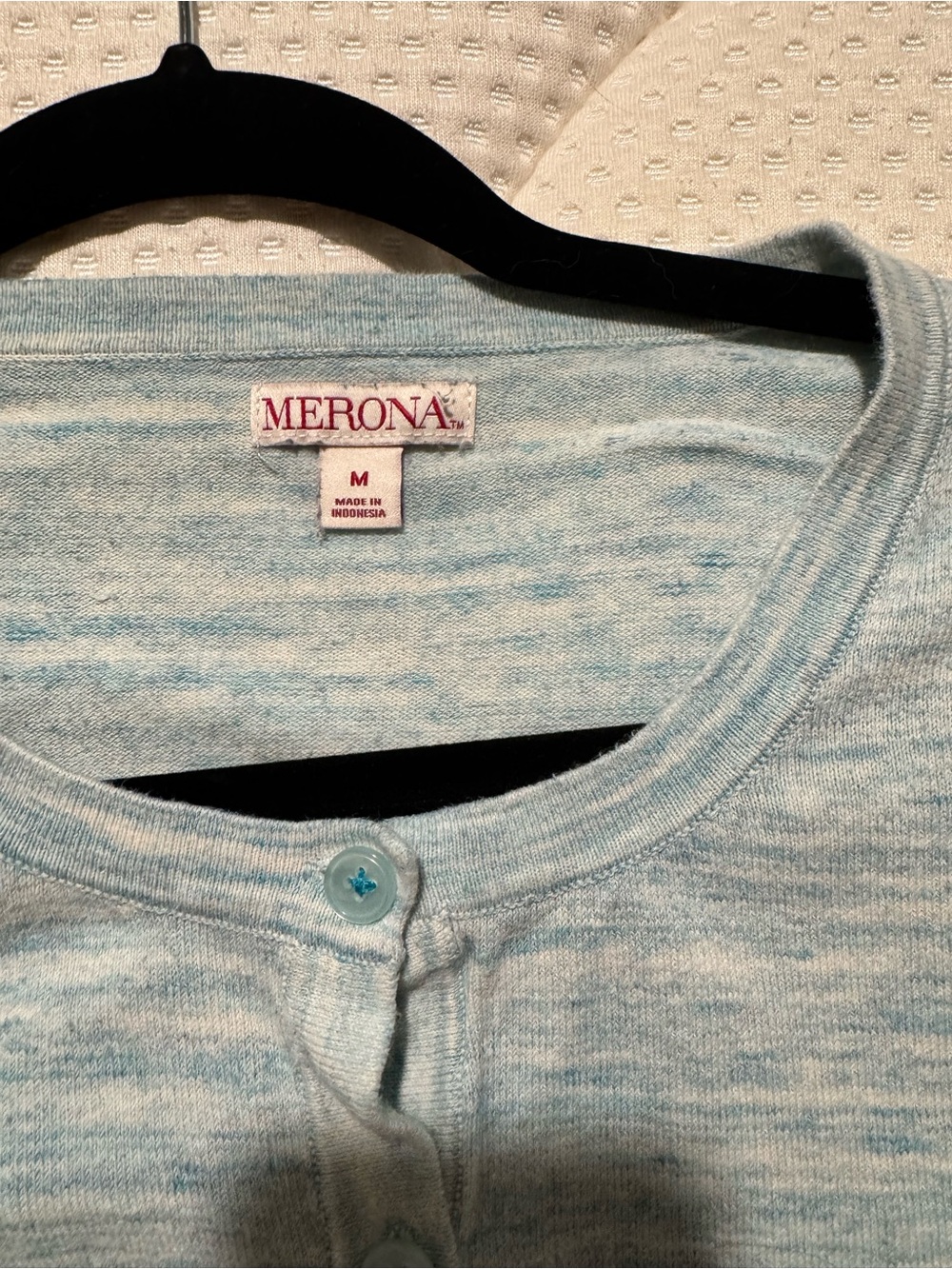 Merona Light Blue' Button-Up Cardigan Sweater - Picture 7 of 7